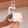 Kitchen Paper Roll Holder Towel Hanger Rack Wall Mounted Self Adhesive Paper Towel Hanger Kitchen Bathroom Supplies