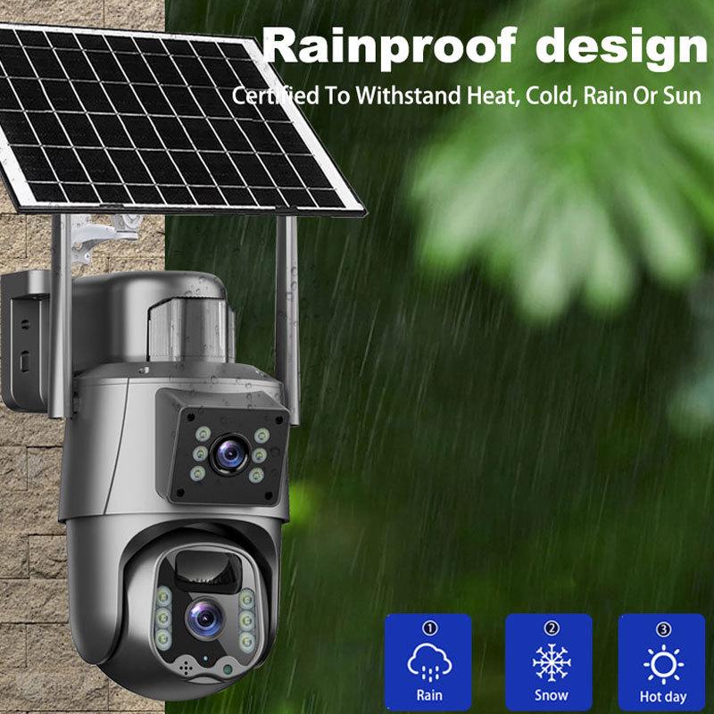 8MP 4G Ultra HD Dual Lens Solar Wireless Outdoor Security Camera