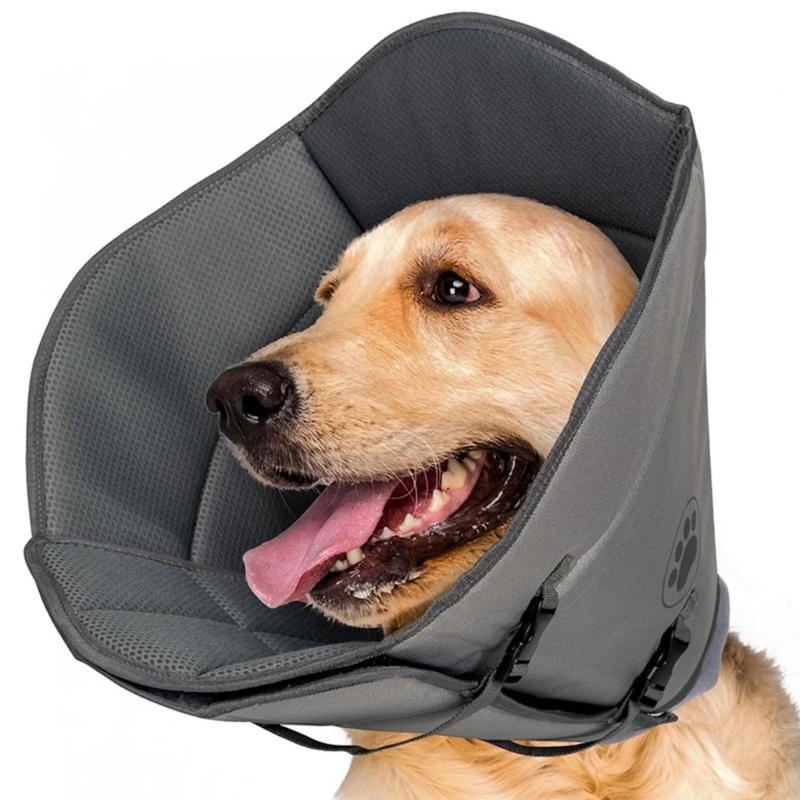 Collar de Cono Suave para Perros y Gatos para Prevenir Lamido y Mordeduras Durante la Recuperación Ligero y Lavable P9YB