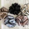 Elegant Korean Ruffled Organza Lace Hair Flower - Double Layer Hair Tie for Ponytails