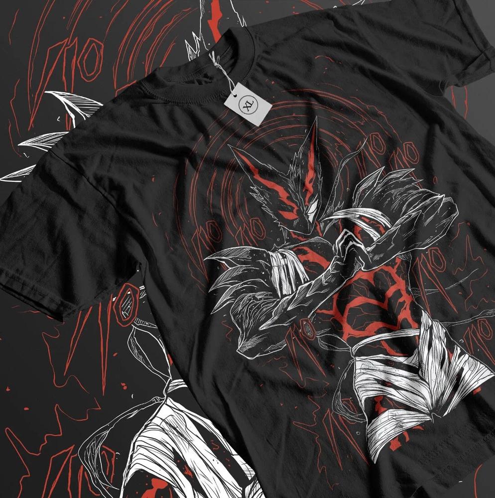 Garou Tshirt One Punch Unisex Villain Horror Anime Unisexga Gift Shirt Black S