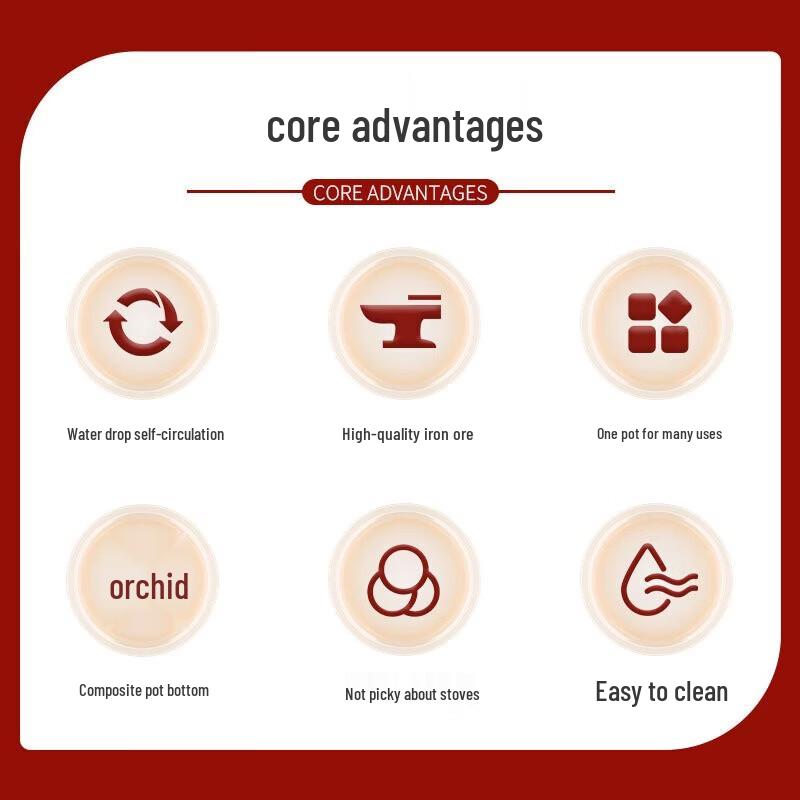 Kangbach 3L Cast Iron Enamel Stew Pot