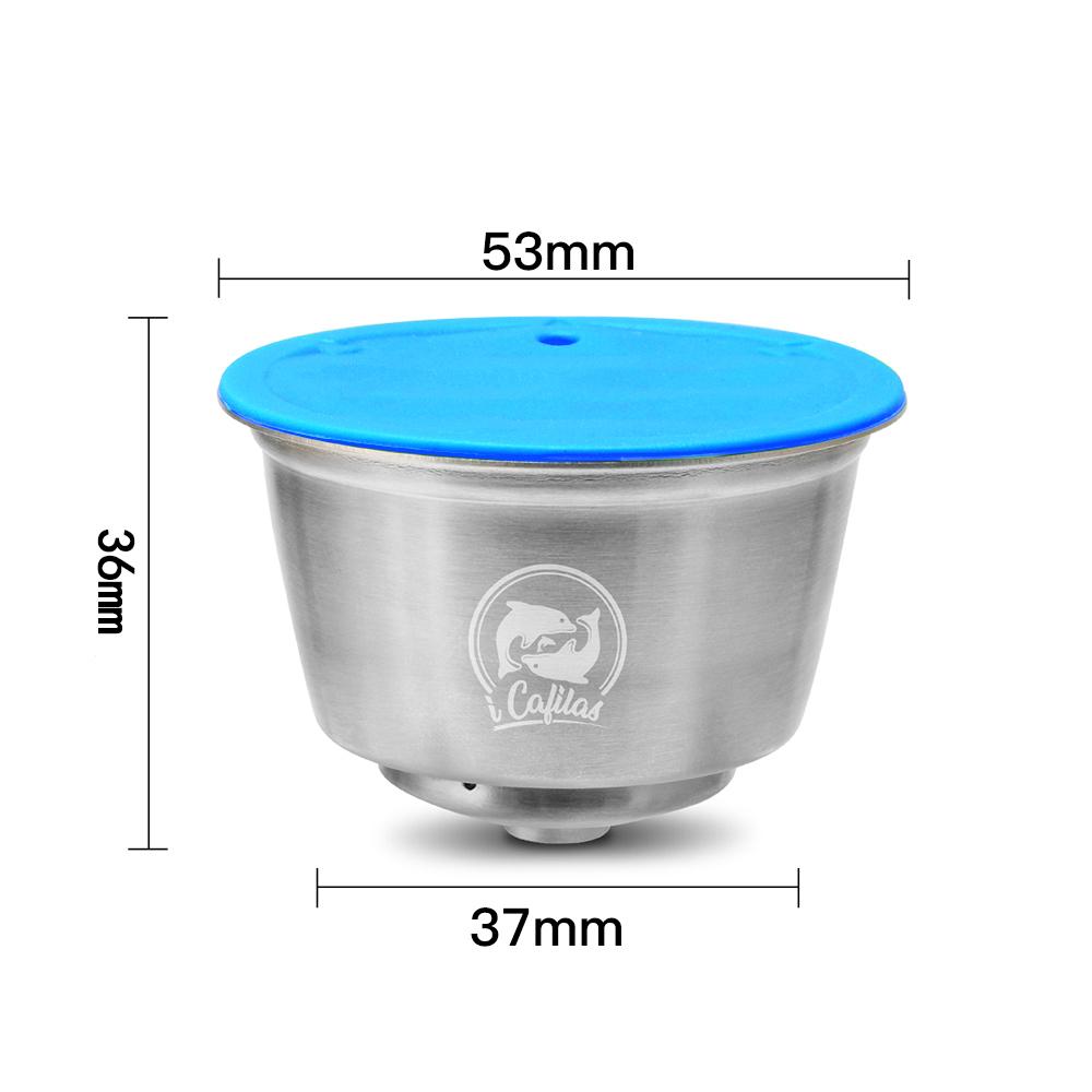 Kaffemaskin tilbehør Kaffekapsel Rustfritt stål Gjentatt bruk Kaffefilter Kaffesil