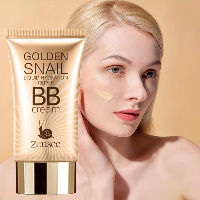 Golden Snail BB Cream Liquid Hydration - Long-Lasting, No Makeup Needed, Full Coverage Concealer for Women & Men, Cream Formula, Moisturizing Effect