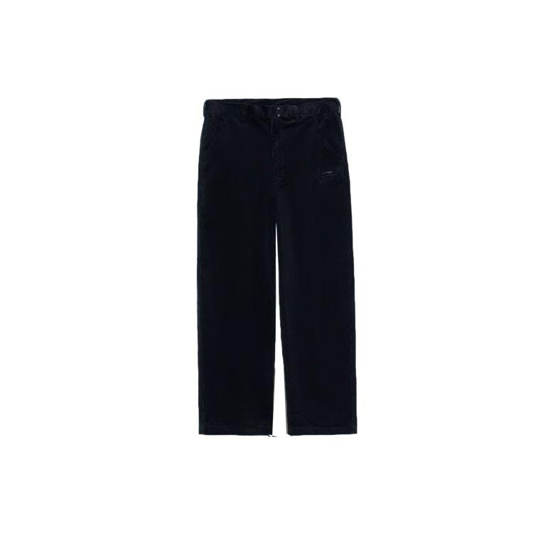 Li-Ning Embroidered Logo Woven Straight Pants  Midnight Navy  Men s AKXR457-3 S
