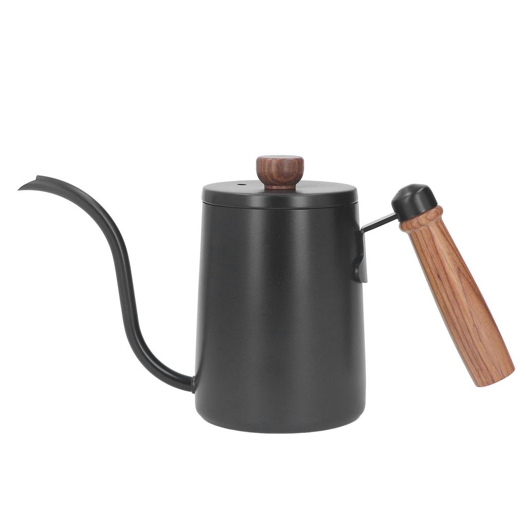 600ml 20oz Pour Over Coffee Kettle Pour Over Kettle Gooseneck Spout Coffee Tea Pot with Wood Handle