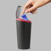 Press Type Car Trash Can Cup Holder Trash Bin with Lid Leakproof Waterproof Car Interior Rubbish Container Trash Can Accessories