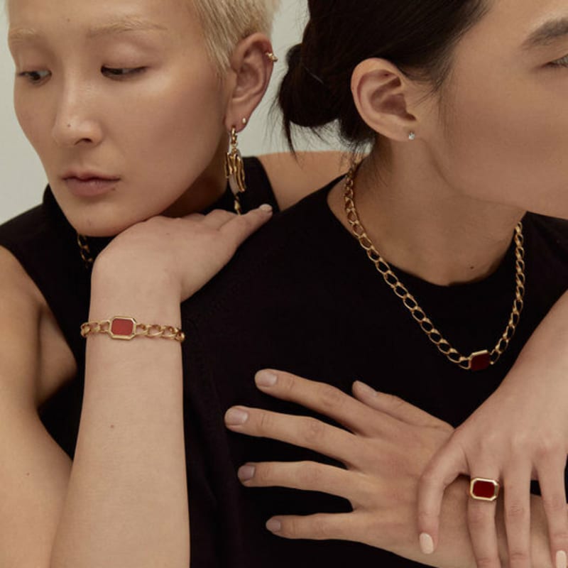 PANACHE CHASUNYOUNG Carnelian Signet Ring