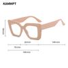 Trendy Women Glasses Frame Stylish Square Brand Design Eyewear Oversize Eyeglasses for Decoration Pograph