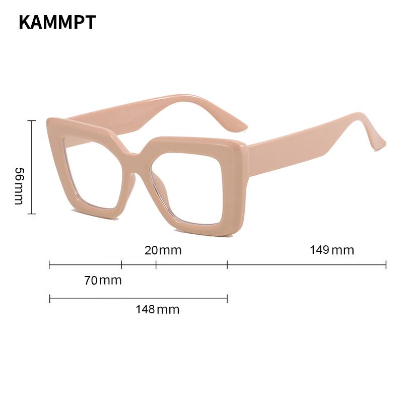 Trendy Women Glasses Frame Stylish Square Brand Design Eyewear Oversize Eyeglasses for Decoration Pograph