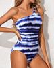 Summer New Tight-fitting One-shoulder Double-strap Swimsuit Seaside