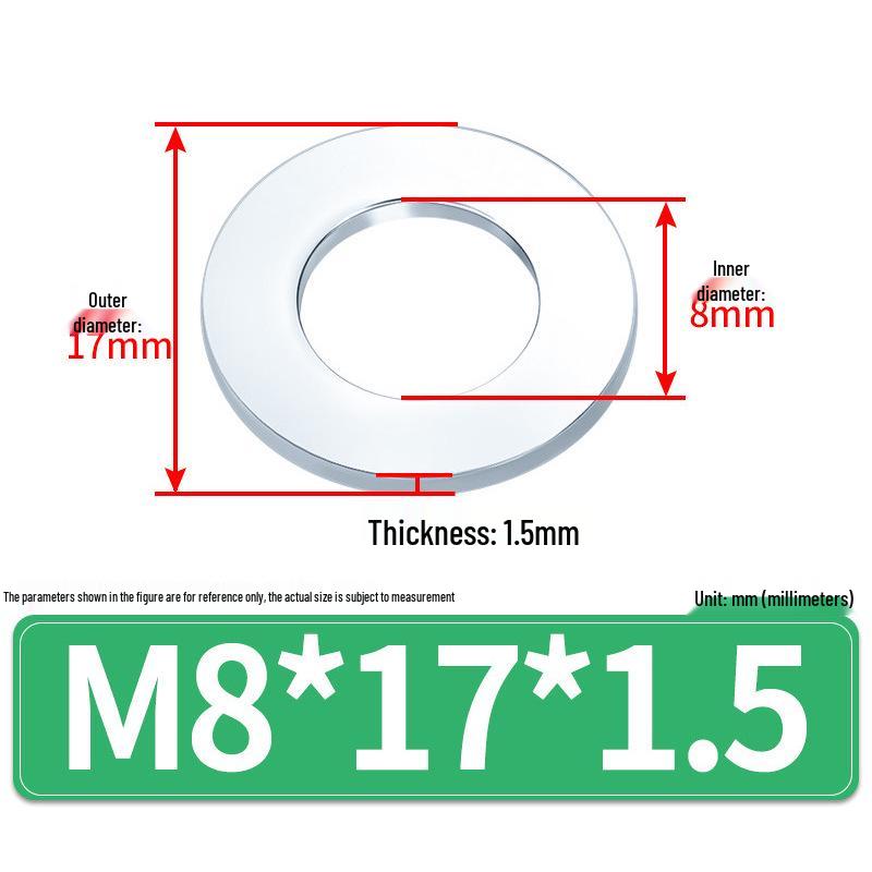 Extra Large Galvanized Metal Flat Washers - Sizes M1.6 to M14