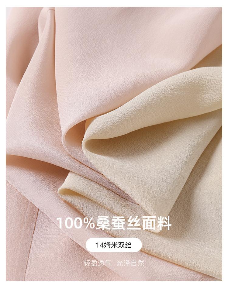 100% Mulberry Silk French Style Short Sleeved Shirt for Women In Summer 2026, Stylish and Versatile Silk Top