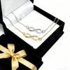 Exquisite Möbius Ring Figure 8 Necklace - Women's High-End Versatile Ins Style Clavicle Chain