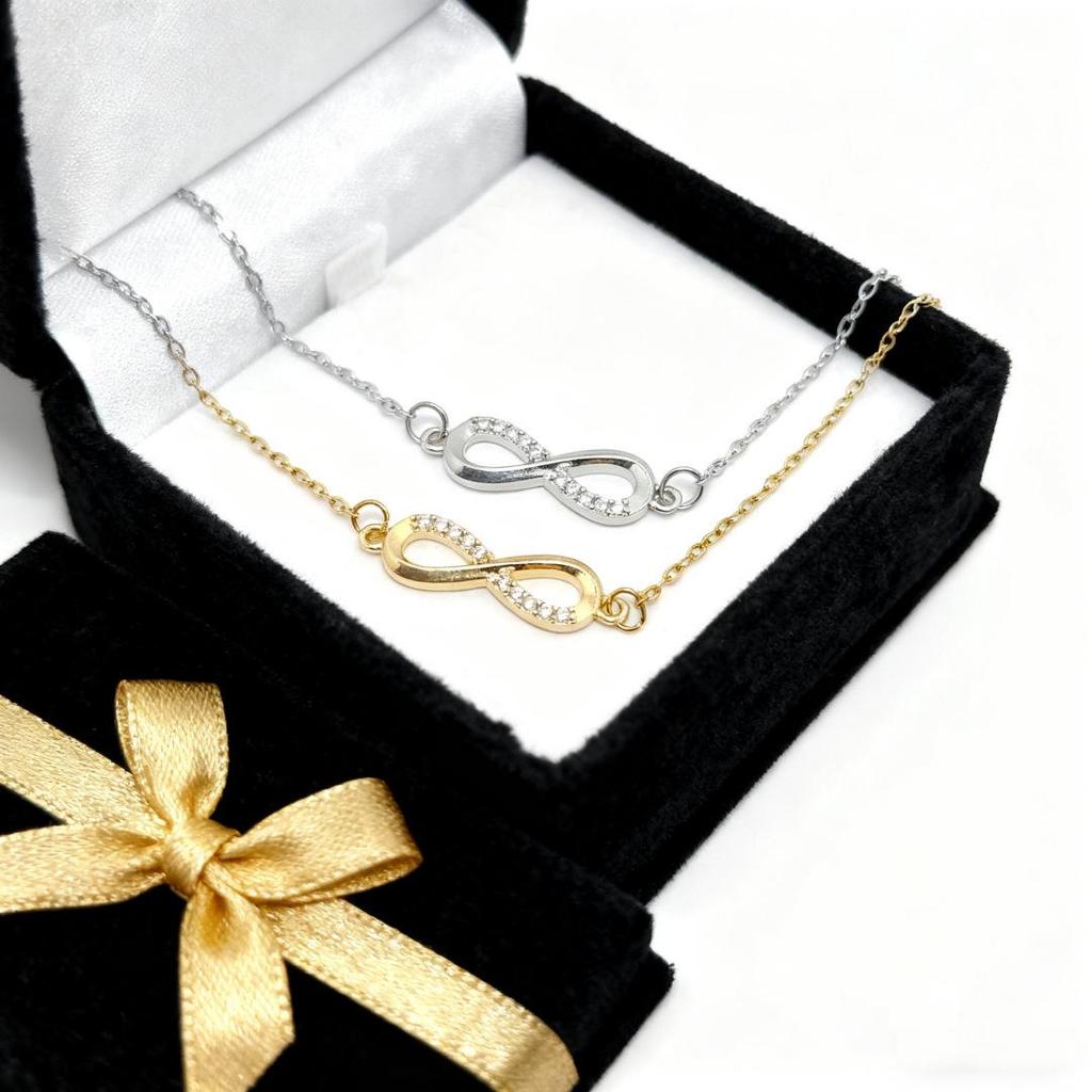 Exquisite Möbius Ring Figure 8 Necklace - Women's High-End Versatile Ins Style Clavicle Chain