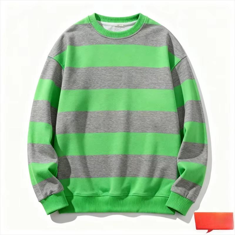 Retro Gestreifte Gedruckte Lässige Weiche Warme Übergroße Pullover Herbstmode Langarm Bequem Vielseitig Freizeit Herren Damen Pullover