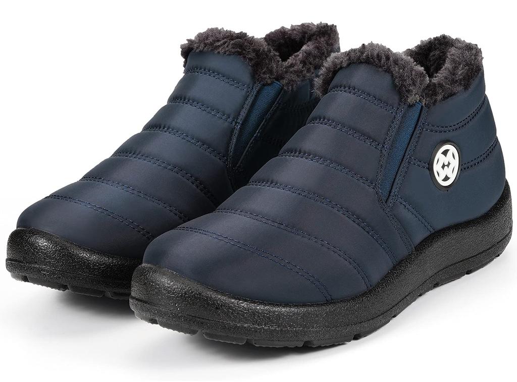 ZUSERIS and Snow Warm Fleece Warm for Cotton Shoes Men's Women's Boots, Short, Waterproof, Non-Slip, Lightweight, Lining, Winter, Casual,