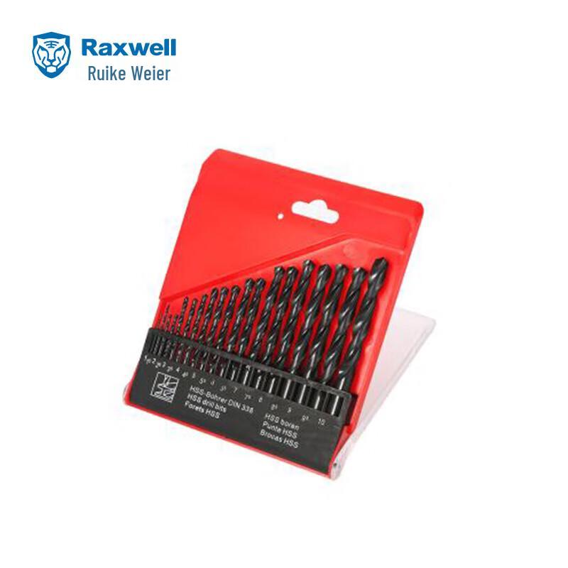 

Raxwell 19-Piece M2 HSS Straight Shank Drill Bit Set (1-10mm)