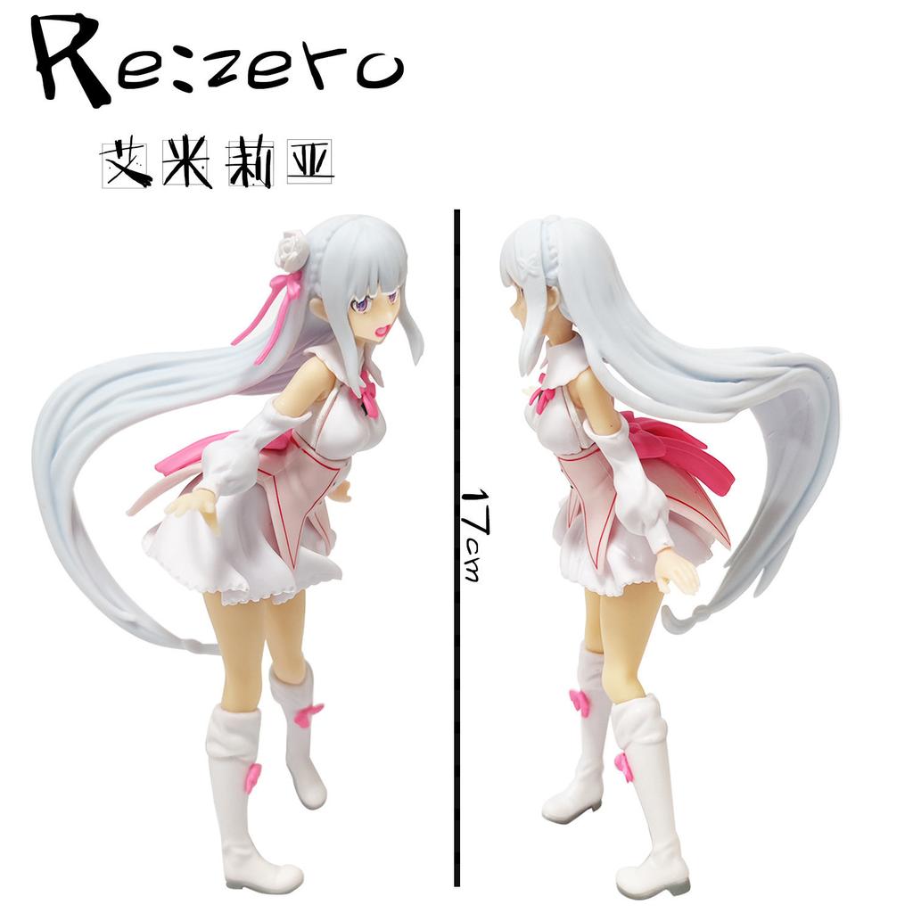 17cm Re: Re:Zero Starting Life in Another World Anime Figur Emilia Actionfiguren Kawaii Memory Snow Emilia Sammlermodell Schönes Spielzeug
