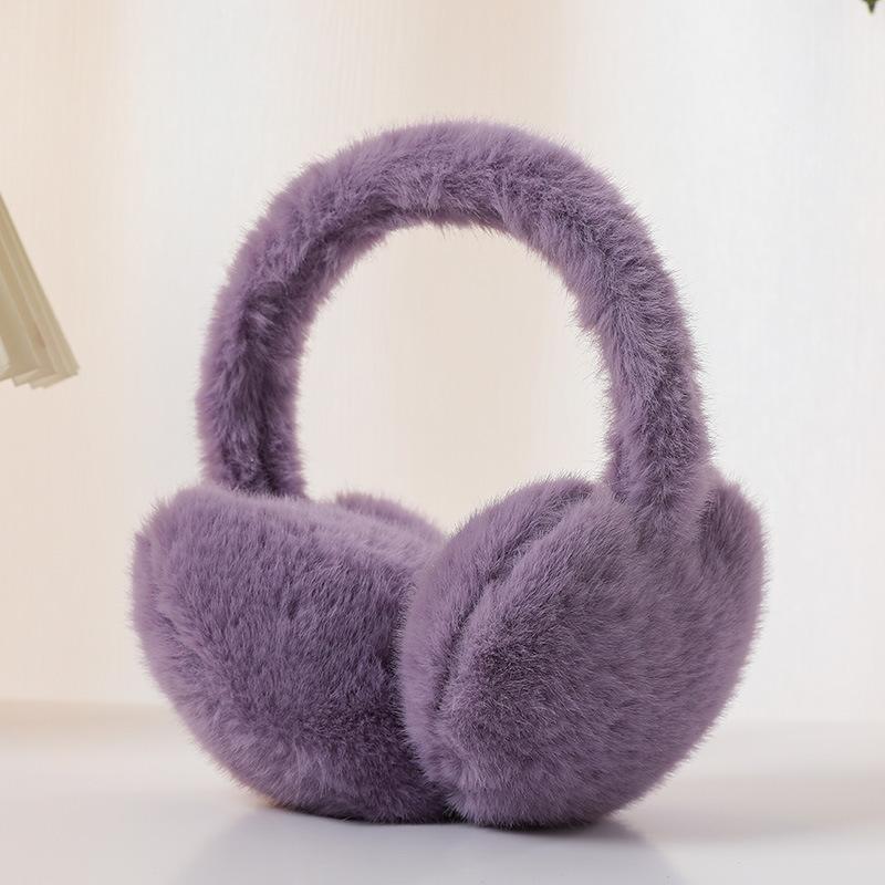 1pc Women s Winter Solid Color Ear Muffs,warmth Fluffy Earmuffs,Winter Foldable Earmuffs for Girls Foldable Winter Accessories One Size