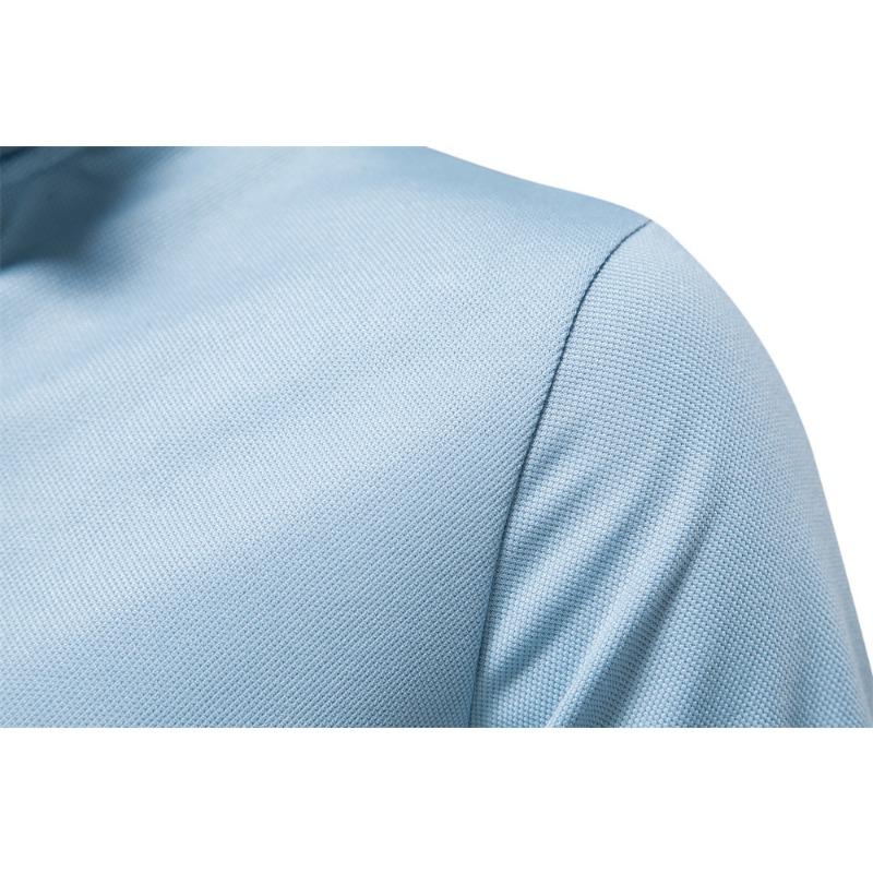 New Solid Color V-neck POLO Shirt for Spring and Summer