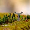 Dollhouse Miniature Birdbath Miniature Fairy Garden Polyresin Miniature Bird Bath Garden Outdoor Center Foutain Resin Fairy Garden Furniture Vintage