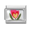 New Design Pink Planet Flower Cherry Eyes Butterfly Italian Charm Links Fit 9MM Stainless Steel Bracelet Jewelry DIY Making