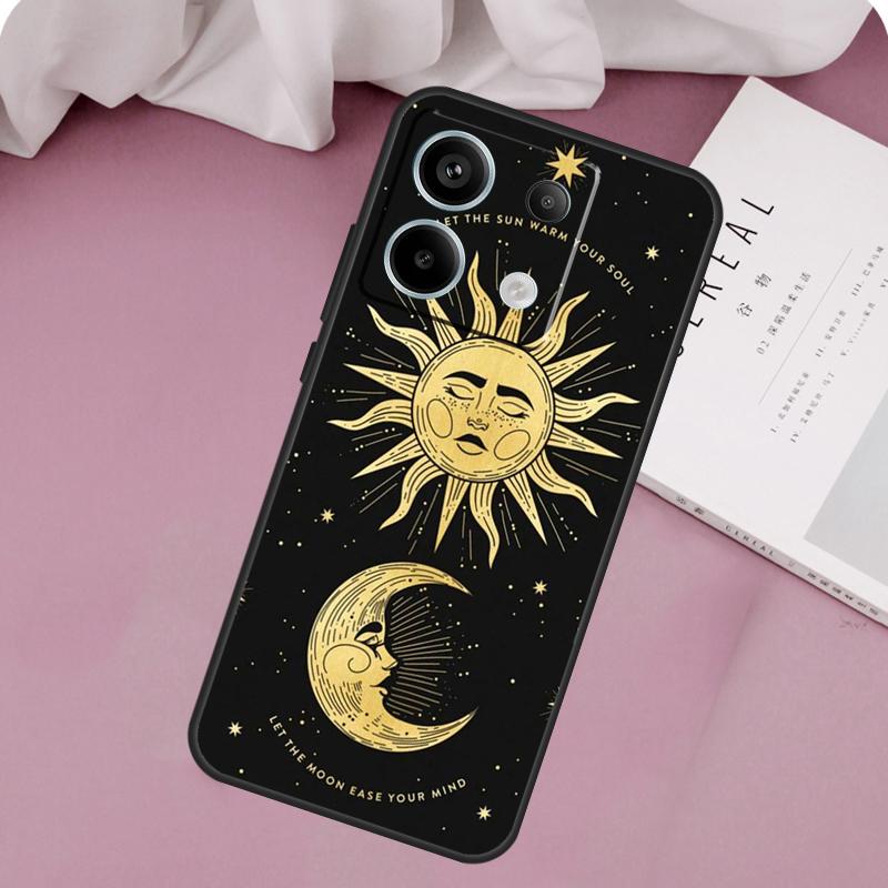 

Чехол Полумесяц Солнце для Xiaomi Redmi Note 14 13 12 11 10 9 15 Pro Plus Redmi 15C 14C 10C 12C 13C 15 Redmi 15C 5G