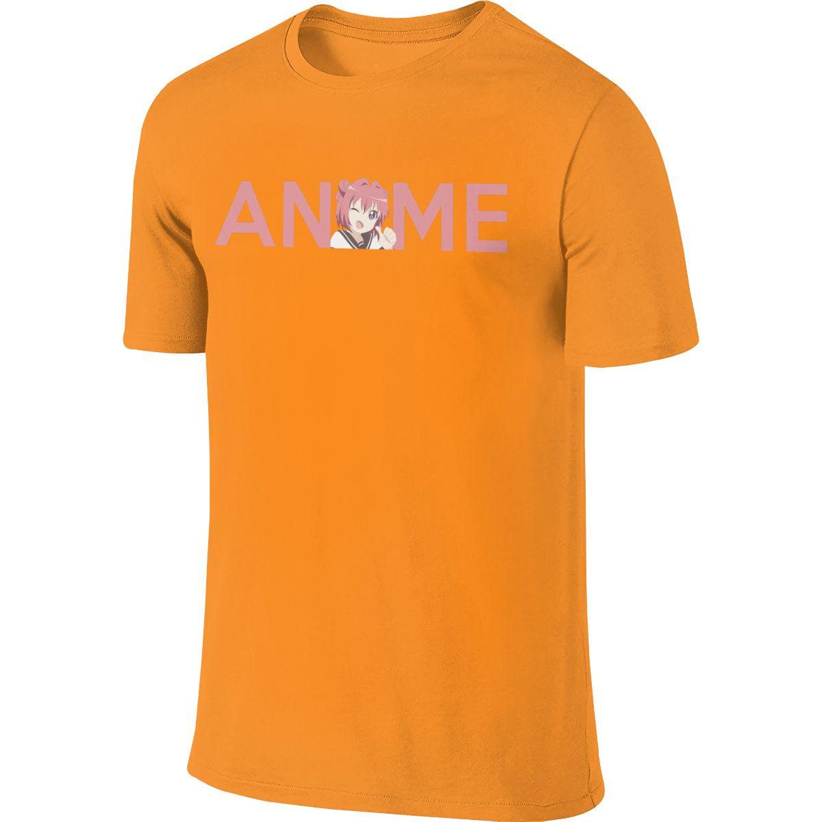 Anime Yuru Yur Tee For Male Leisure 100 Cotton T Shirt Classic Round Neck S