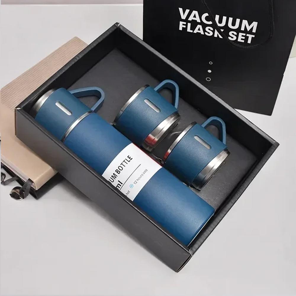 304 Stainless Steel Vacuum Insulated Bottle Gift Set Office Business Style 500ML Coffee Mug Thermos Bottle Portable Flask Carafe