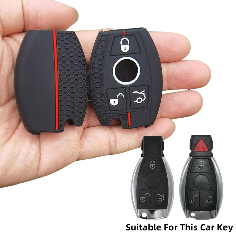 Silicone Car Remote Key Case Cover For Mercedes Benz A B C E R Class GLS GLA GLK GLC CLS CLA AMG W204 W205 W212 W463 W176