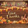Seasonal Banner Autumn Leaves Fall Decoration Autumn Decor Animated Turkey Thanksgiving Banner For Holiday Decoration Indoor