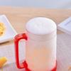 Bicchiere da Birra Trasparente Congelabile 450ML Capacità Tazza per Bevande Feste all'Aperto