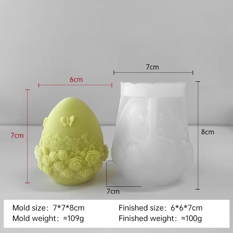 DIY Easter Egg Silicone Mold Handmade Aroma Candle Plaster Easter Decoration Molds Candle Making Supplies