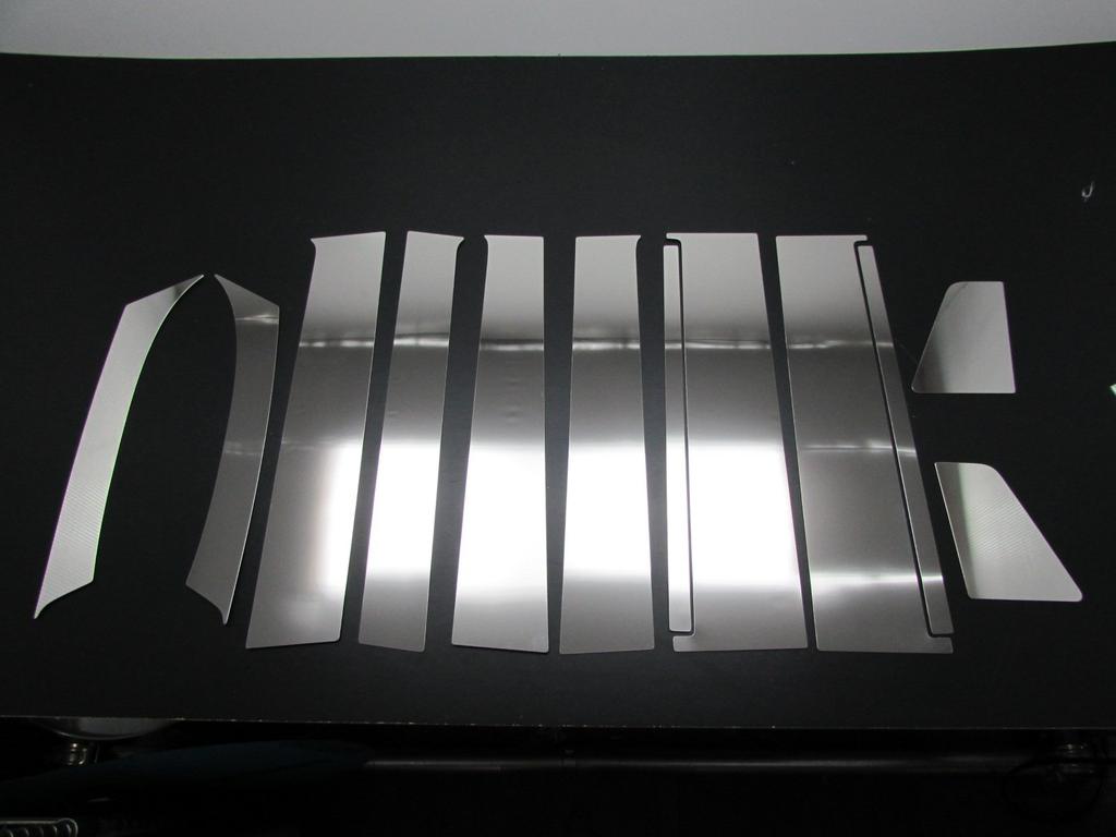 BRIGHTZ Finish Stainless Steel Pillar Panels for Tanto Custom Visor Set Fits and 610 Tanto Customs Ultra-Mirror LA600S/LA610S (No Required) - 12-Piece