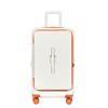 20" Multifunctional PC Suitcase with Front Opening, Universal Wheels, Anti-Theft Lock, and Anti-Fall Design for Leisure Travel.