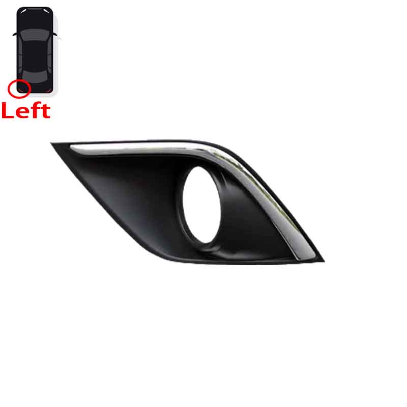 For Mitsubishi Outlander 2016-2018 2019-2025 Front Bumper Fog Light Cover Frame Lamp Bezel Cover Grill Chrome Car Accessories