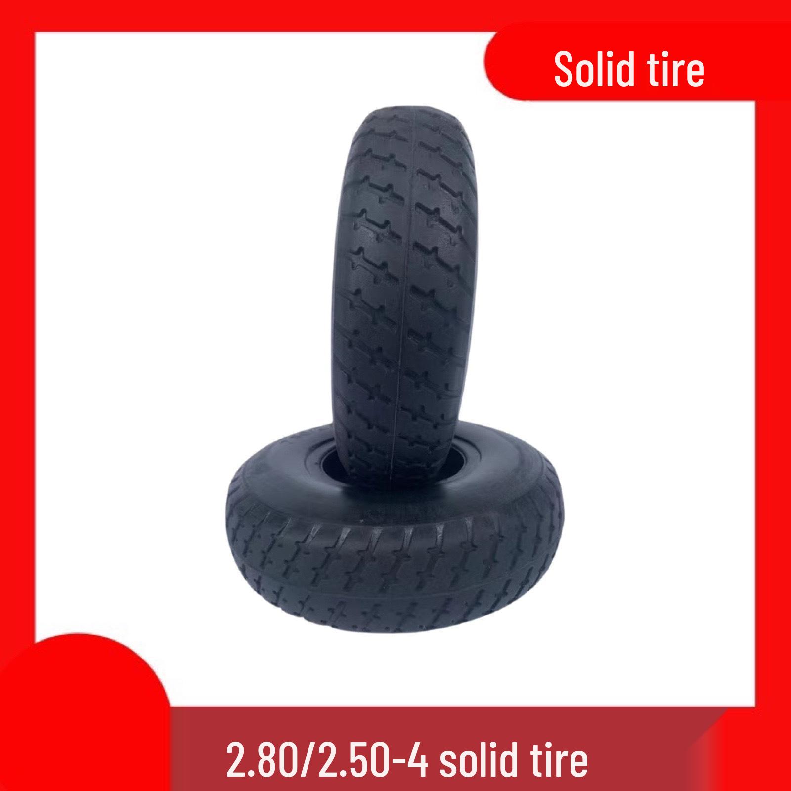 9-Inch Old Man Electric Scooter Solid Tire - Non-Inflatable, Explosion-Proof, Wear-Resistant. 4-inch Aluminum Hub