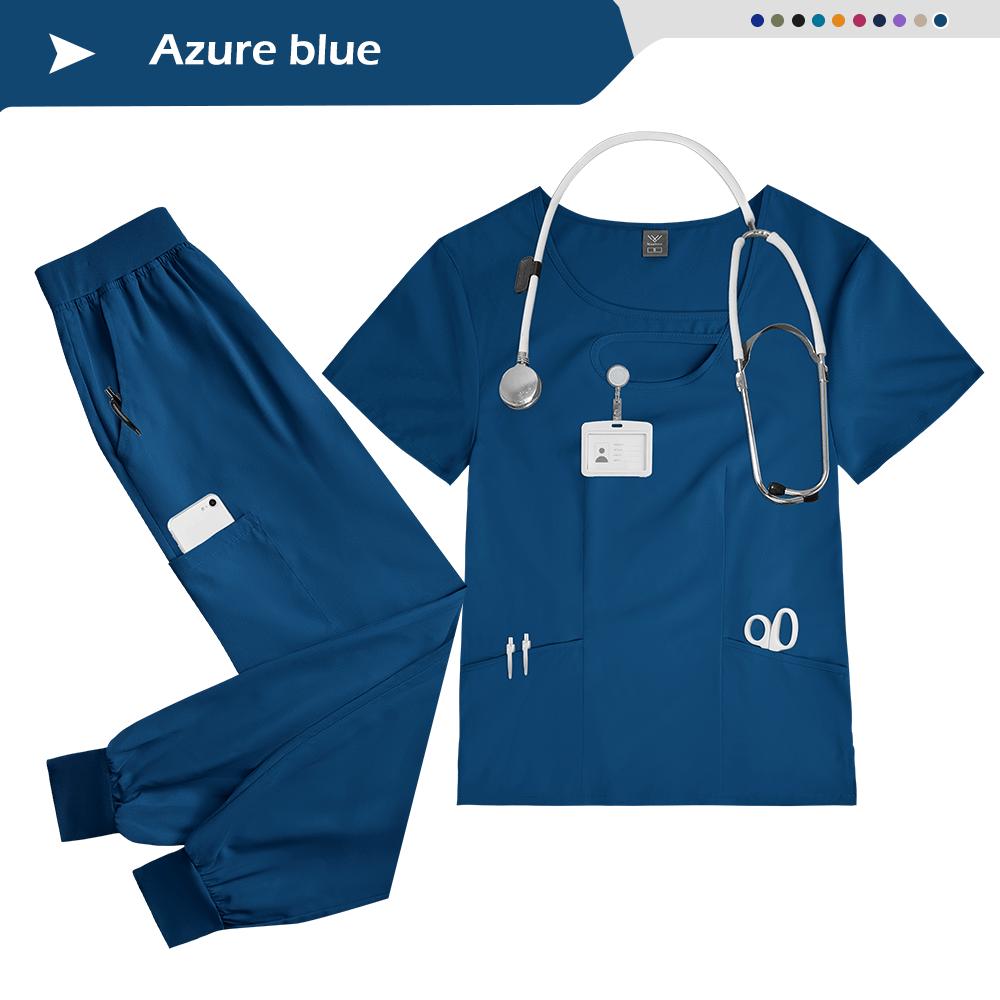 Wholesale SPA Uniform Doctor Nurse Scrub Nursing Uniform Women Jogger Nursing Scrubs Uniforms Set Multi Colored Workwear