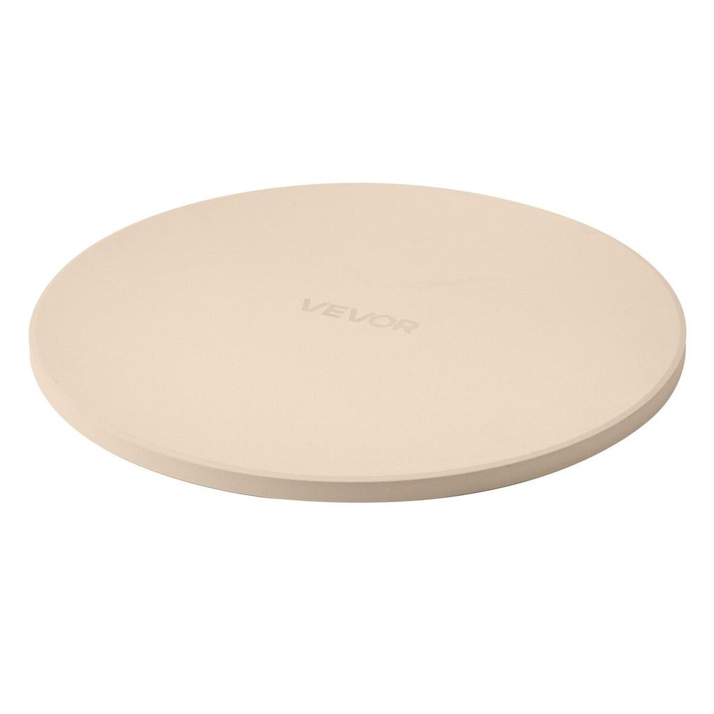 Pizza Stone, 406 Mm Round Cordierite Pizza Stone, Extra Large Baking-Stone with a Durable Stand, 17 Mm Thickness Heat-Resistant Cooking Cordierite,