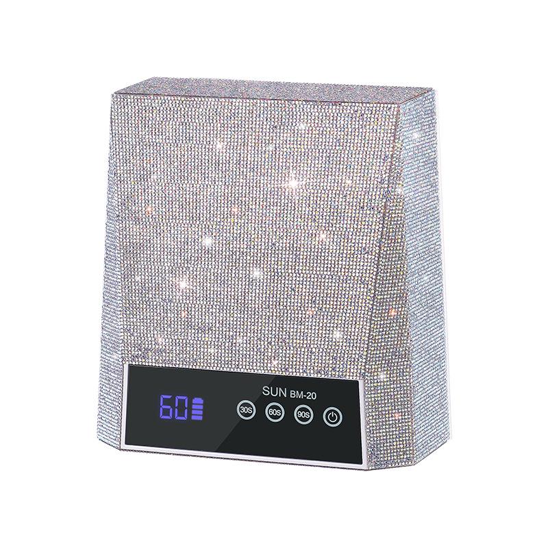 Wiederaufladbare High-Power UV-Nagellampe mit Strasssteinen, Schnelltrocknend