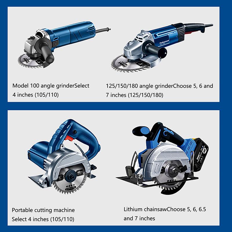 4'' 40T Circular Saw Blade Wood Cutting Disc 110*20Mm Woodworking Cutter For Wood Plastic Metal Rotating Tool Power Tool Acces