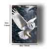 Winter Owl Forest Metal Wall Art Decor