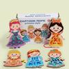 Fine Motor Skill Wooden Lacing Toy Hand-eye Coordination Caterpillars Eat Fruit  Training