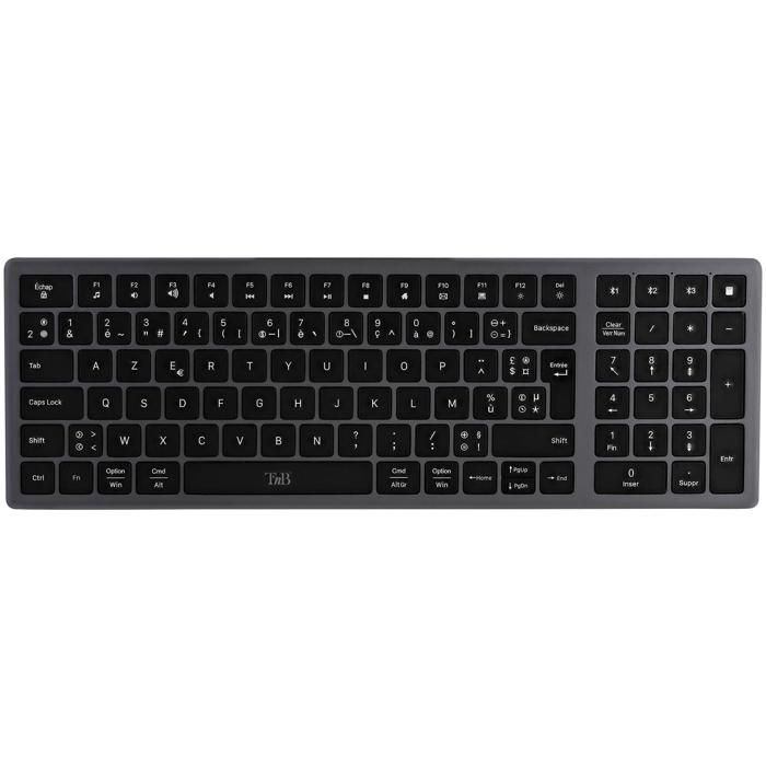 Clavier sans fil - T'nB - iClick - Rechargeable - Ergonomique - Ultra fin