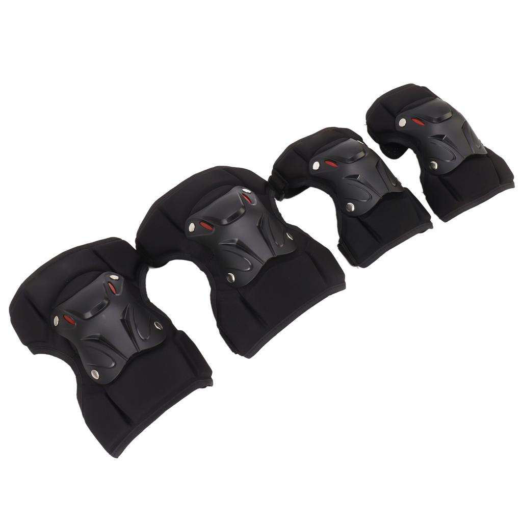 Adult Knee Elbow Pads Set Thigh Support Stabilization for Motorcycle Skateboarding Skiing Protective Hard Shell