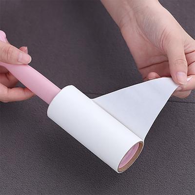 3 Stück Abreißbares Rollenpapier Kleberolle Staubwischer Tierhaarentferner Teppich Fusselentferner Tragbares Auswechselbares Reinigungsbürstenwerkzeug