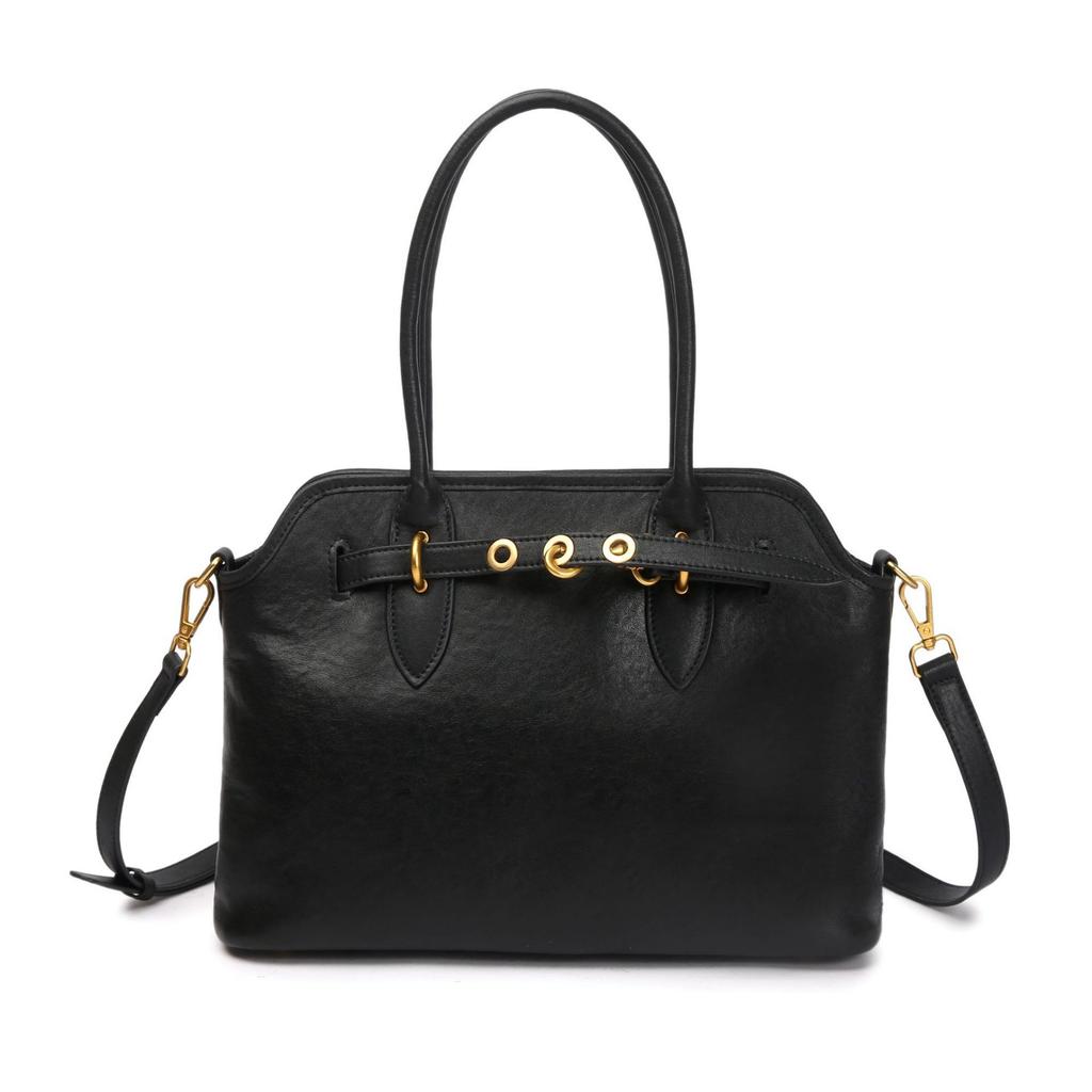 Cowhide Women's Shoulder Crossbody Simple and Fashionable Leather Bag Girls Large-capacity Shell Bag Soft Leather