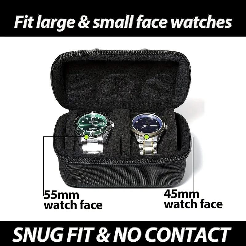 Watch Storage Travel Case, Watch Display Box, Hard Shell Watch Travel Bag,with Soft Foam Pillow and Handle