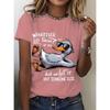 Women's T Shirt Print Graphic Animal Bird Vintage Stylish Classic Short Sleeve Crew Neck Round Neck Regular Tops Daily